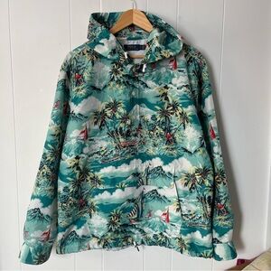 POLO Ralph Lauren Sailing Hawaiian Tropical Windbreaker Hoodie Jacket Anorak